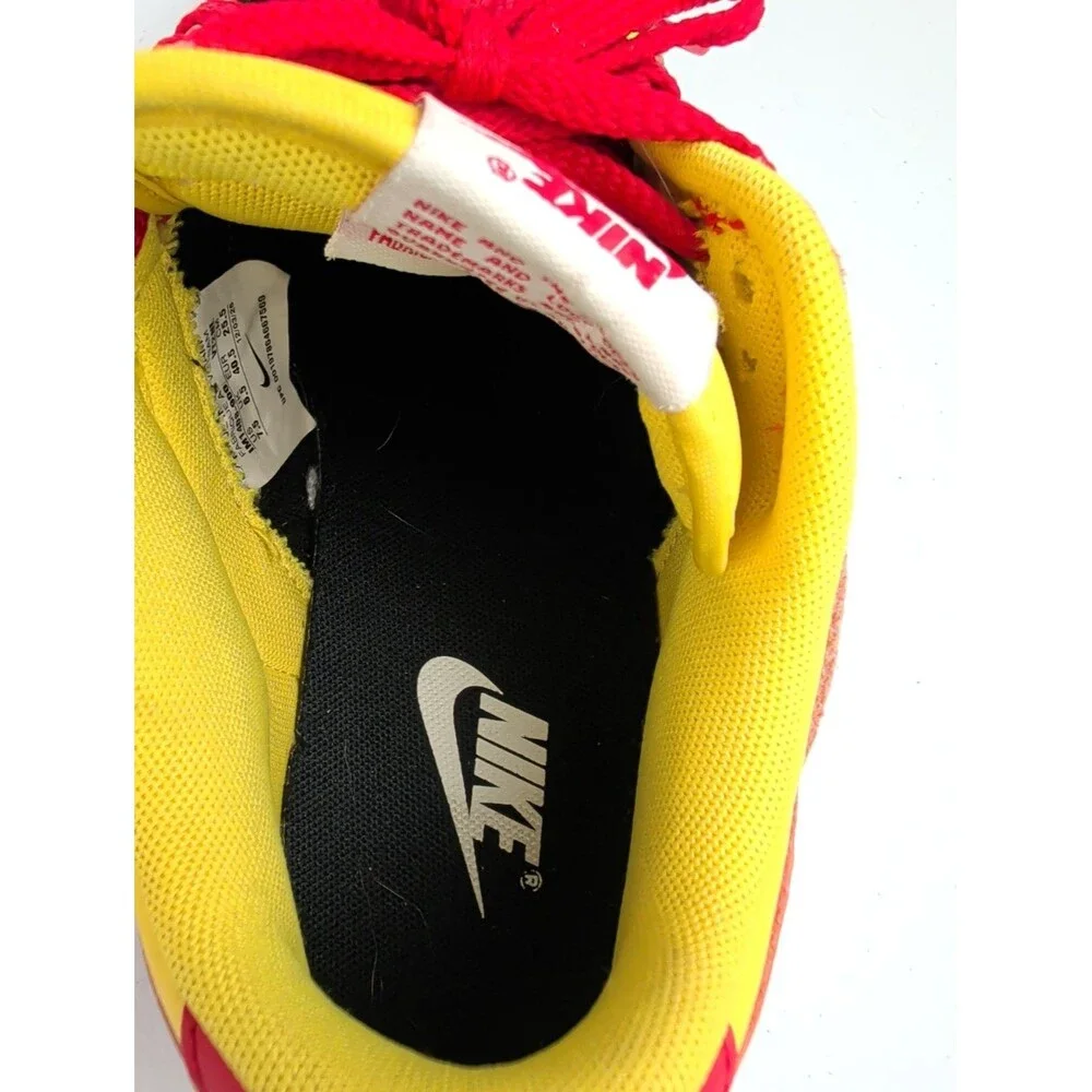 Nike Dunk Low  Red/Yellow Custom McDonald's  Size 7.5